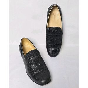 Veari Alligator Leather Loafers‎ Mens Size 11.5 Mexican Shoes Casual
